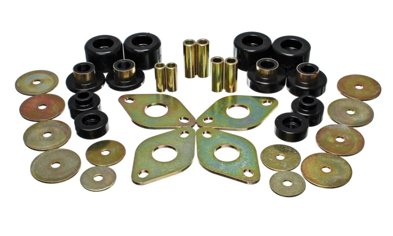 Toyota Pickup Body Mount Set - Energy Suspension - Hyper-Flex Polyurethane - Black - `01-`04